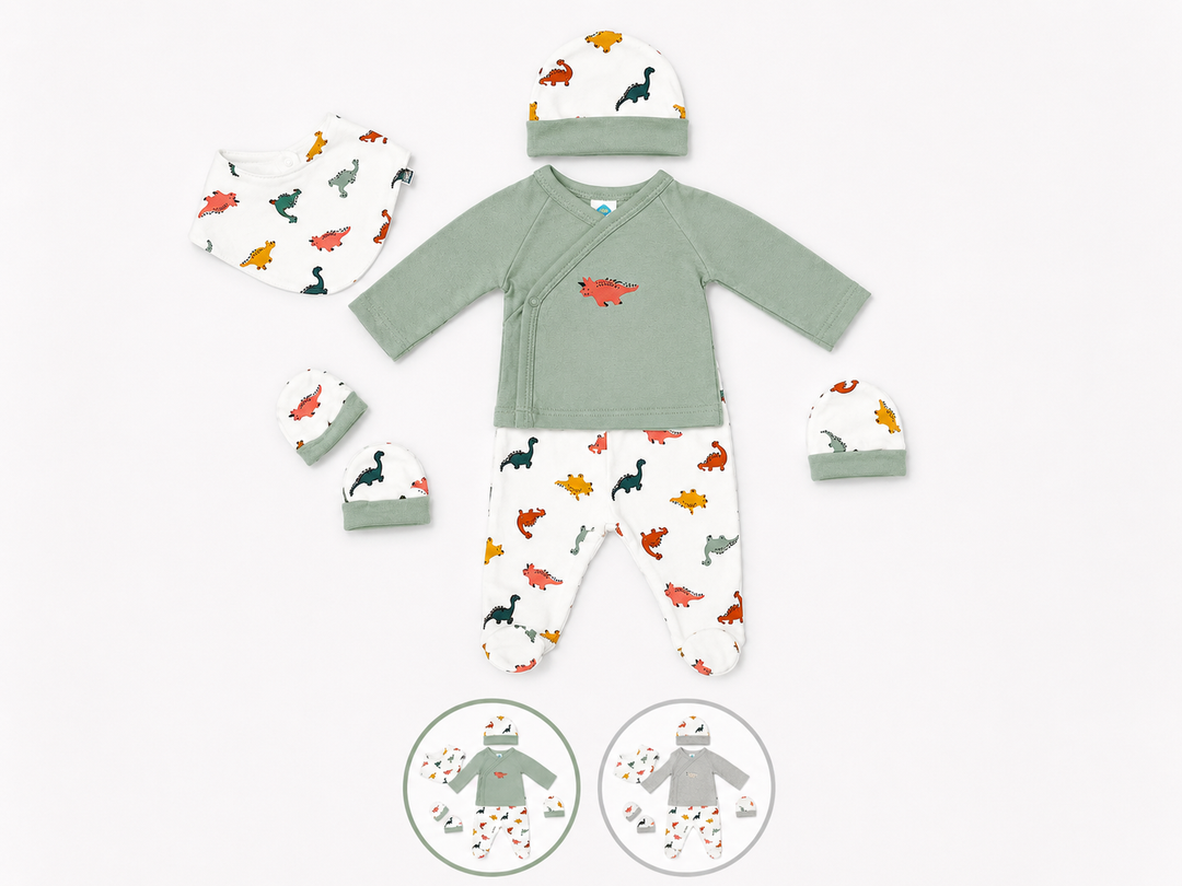 Conjunto de bebé 5 piezas Dinosaurios