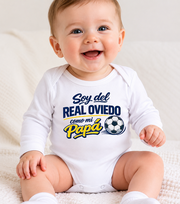 Body Divertido Soy del Real Oviedo como mi Papá