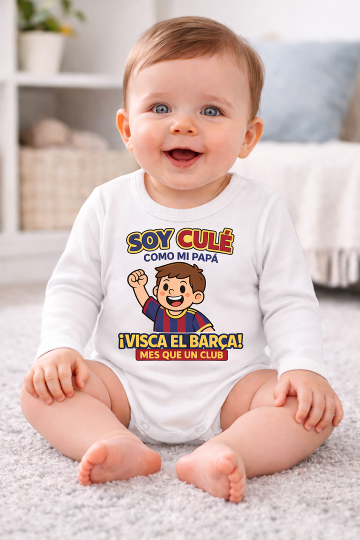 Body Divertido Soy Culé como mi Papá