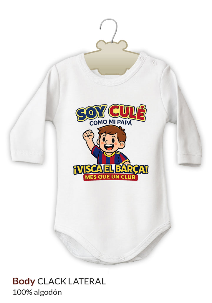 Body Divertido Soy Culé como mi Papá