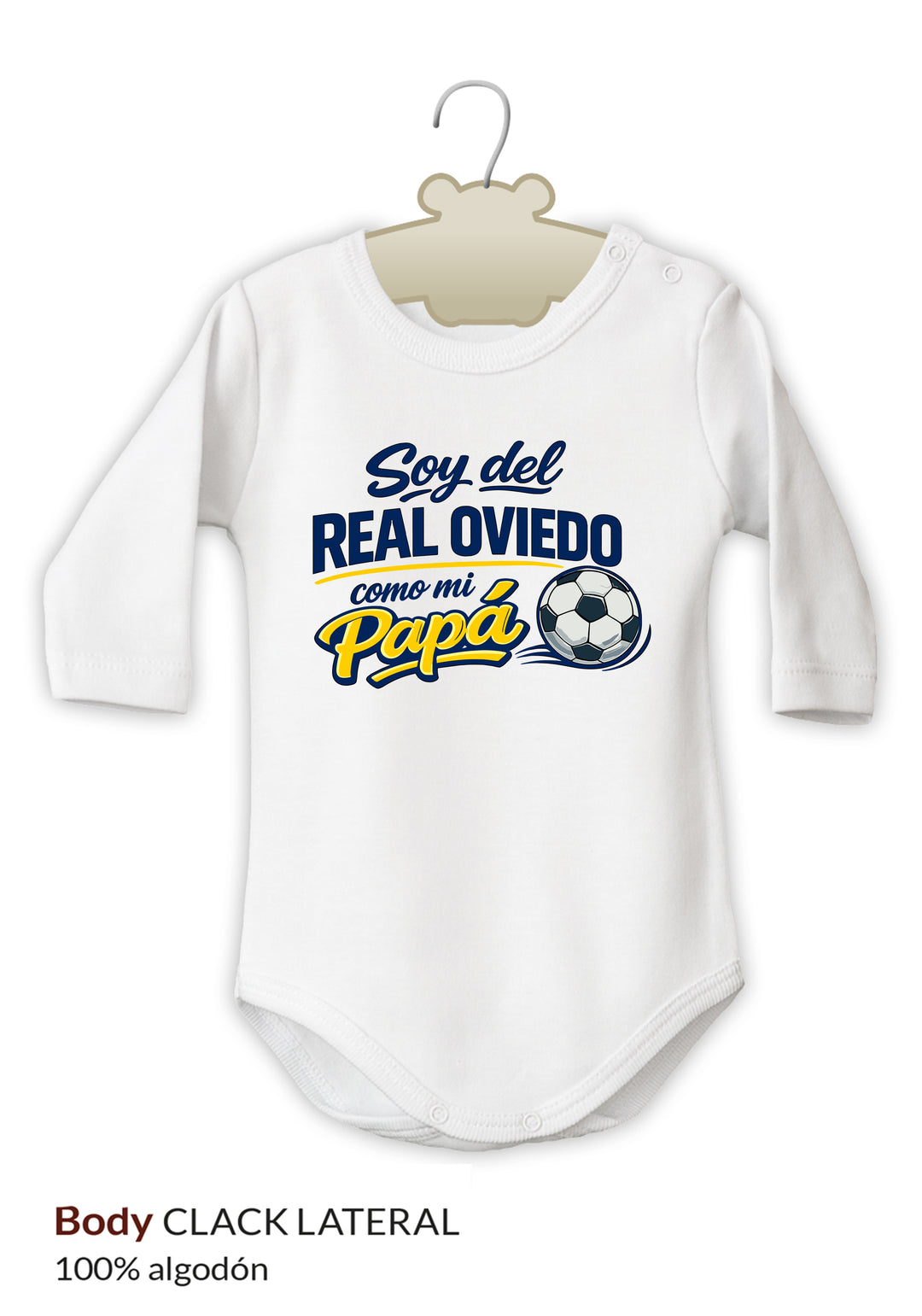 Body Divertido Soy del Real Oviedo como mi Papá