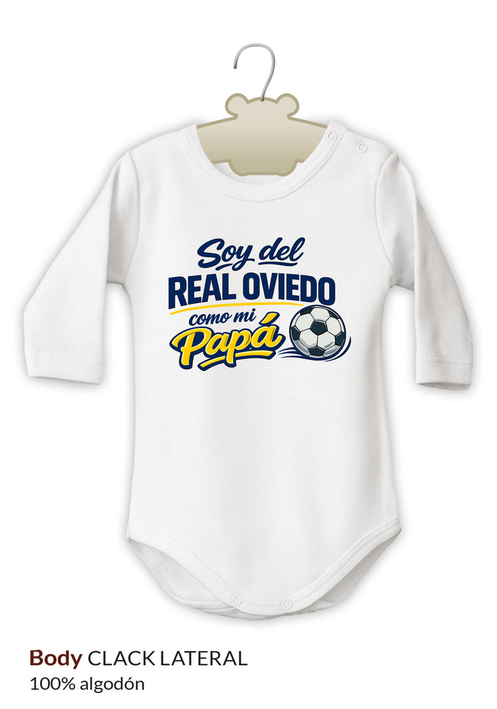 Body Divertido Soy del Real Oviedo como mi Papá