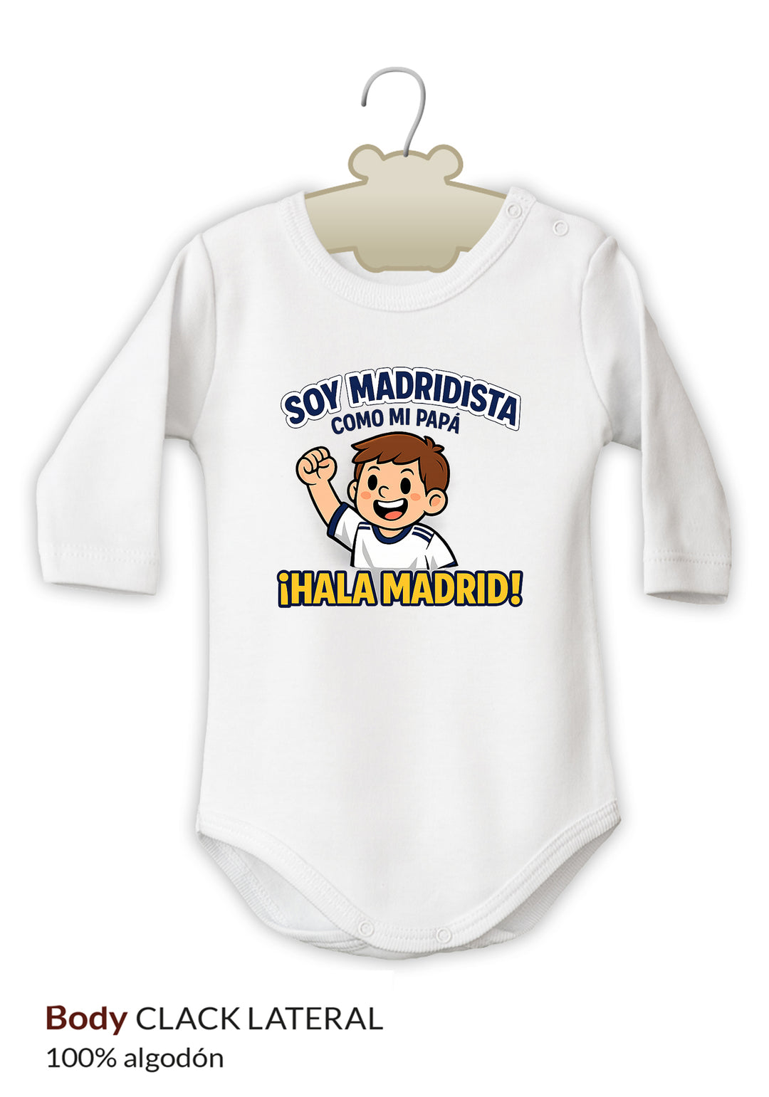 Body Divertido Soy Madridista como mi Papá
