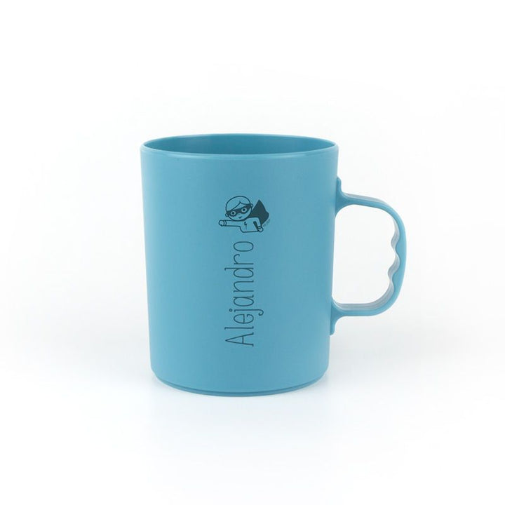 Taza Basic Personalizada Superhéroe, elige color - Mikeko