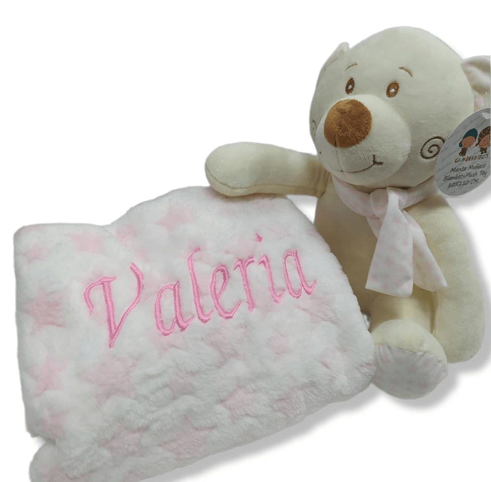 Peluche Osito + manta personalizada