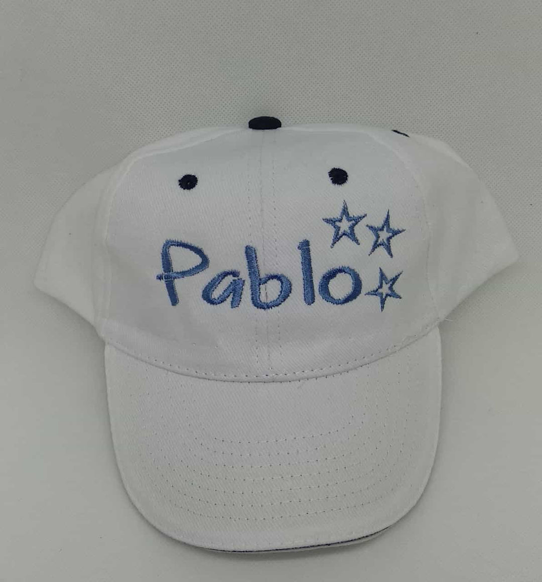 Gorra Personalizada Niño Estrellas Blanca - Mikeko