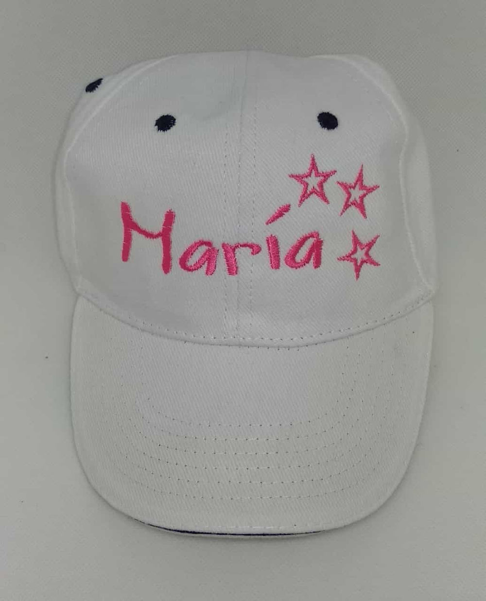Gorra Personalizada Niño Estrellas Blanca - Mikeko