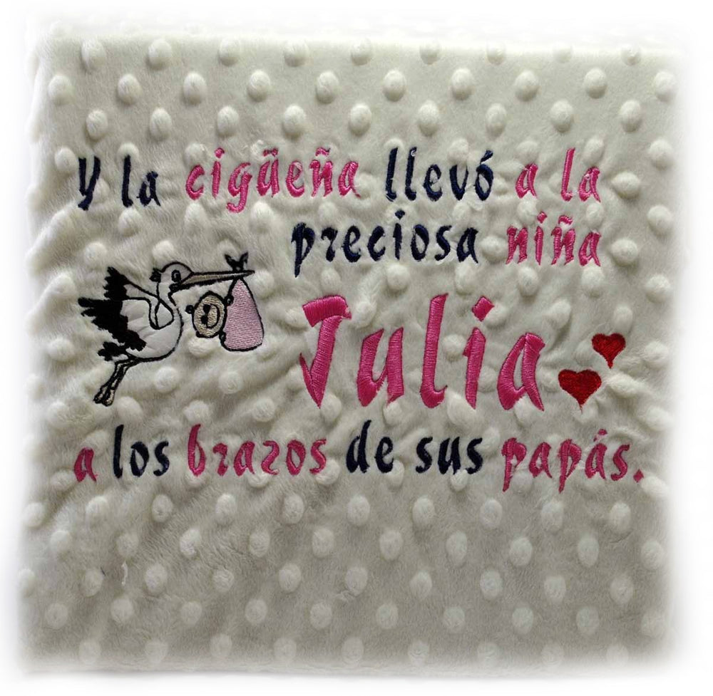 Manta Cuento " cigüeña " - Mikeko
