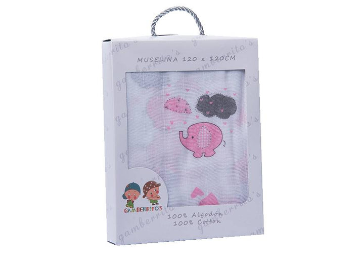 Muselina Elefante + Nubes