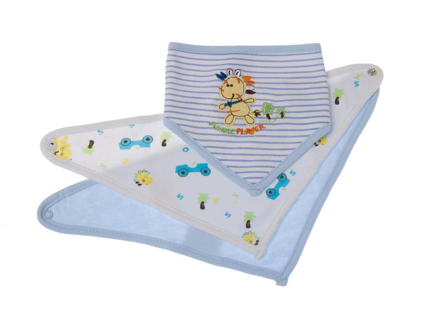 Bandana 3 Piezas Jungla Azul