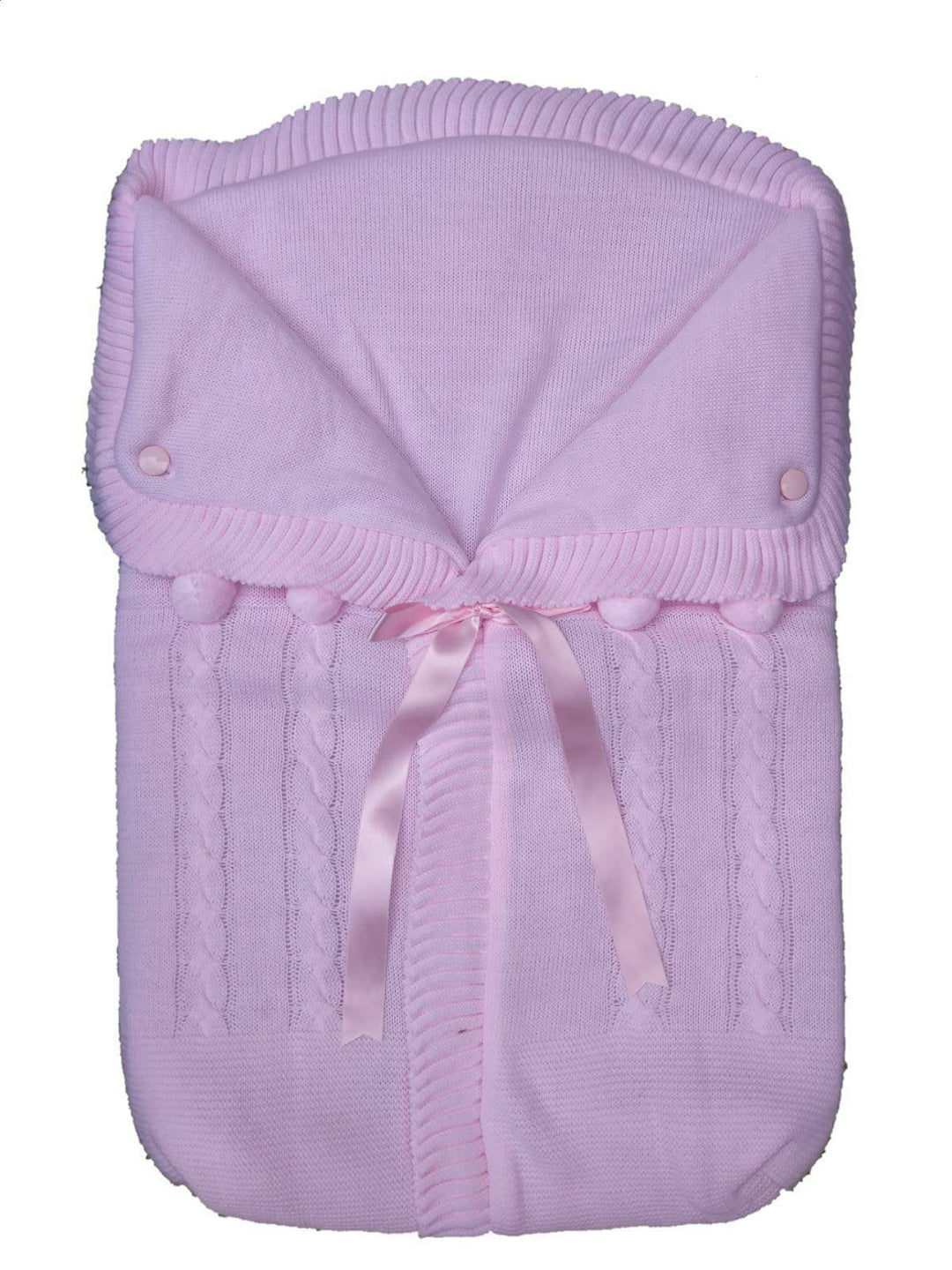 Saco Punto Ponpón Rosa - Mikeko
