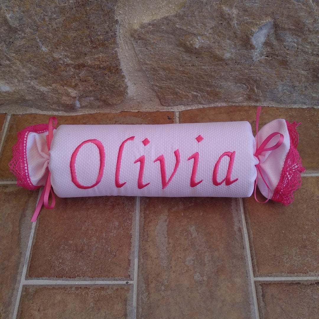 Cojín Antivuelco encaje fucsia - Mikeko