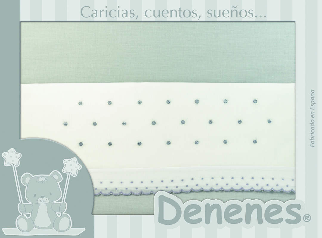 Sábana Verano Topitos Gris Coche - Mikeko