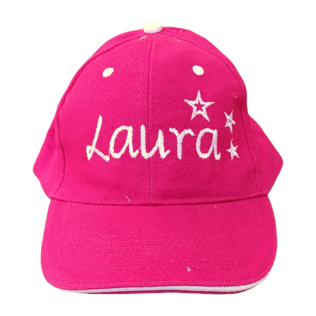 Gorra Personalizada Niño Estrellas Fucsia - Mikeko
