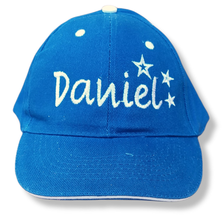 Gorra Personalizada Niño Estrellas Azul - Mikeko