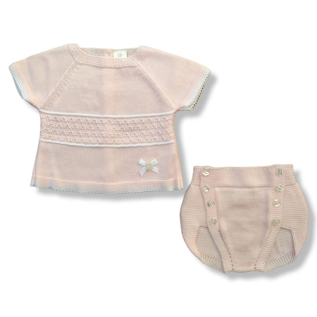 Conjunto Hilo 2 Piezas Dulce Rosa - Mikeko