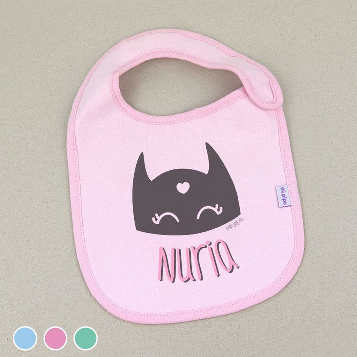 Babero Personalizado Antifaz Niña - Mikeko