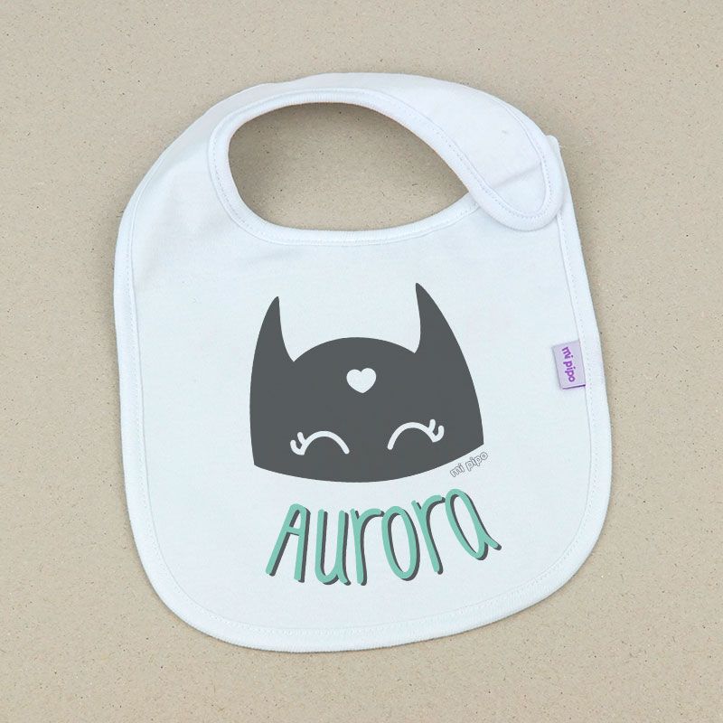 Babero Personalizado Antifaz Niña - Mikeko