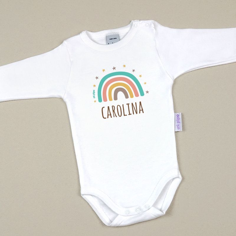 Babidu Body Personalizado Arcoiris soft - Mikeko