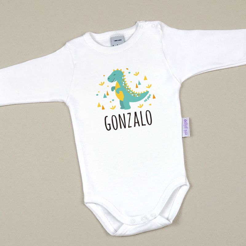 Babidu Body Personalizado Dinosaurio - Mikeko