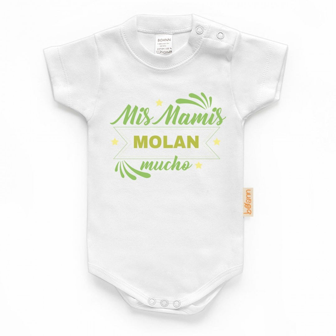 Body "Mis Mamis MOLAN mucho" - Verde - Mikeko
