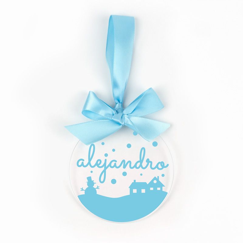 Bola Celeste Navidad METACRILATO Personalizada, elige diseño - Mikeko