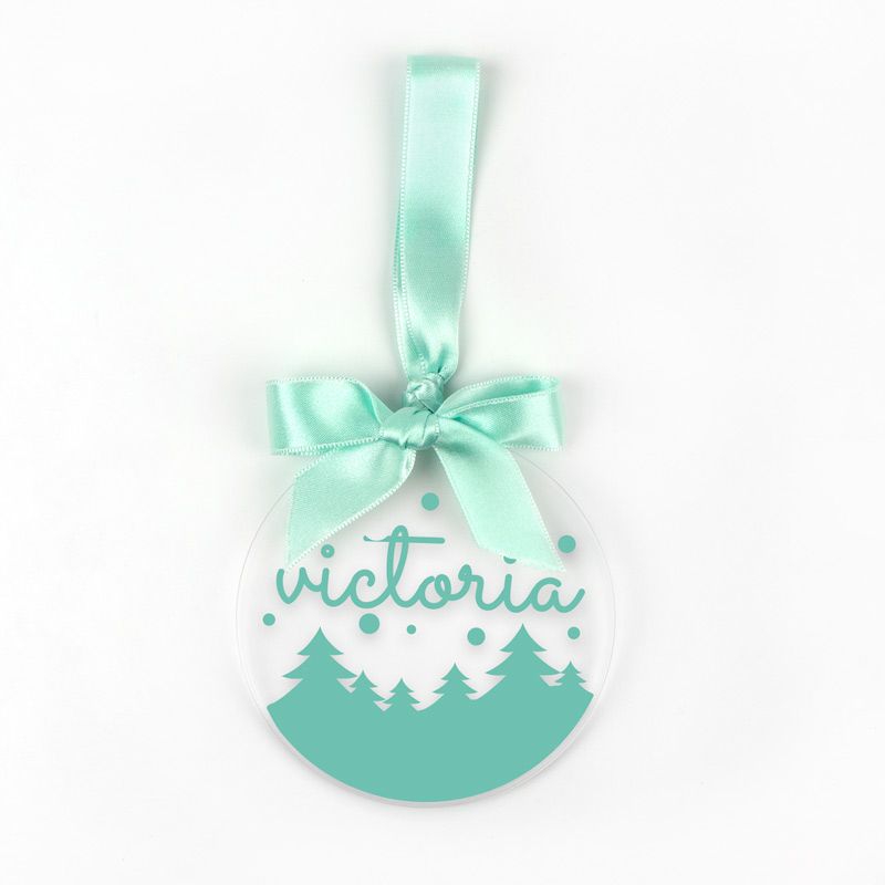 Bola Menta Navidad METACRILATO Personalizada, elige diseño - Mikeko