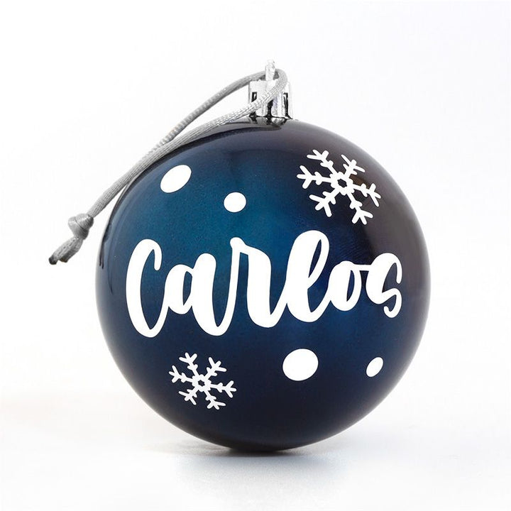Bola Navidad Azul personalizada - Mikeko