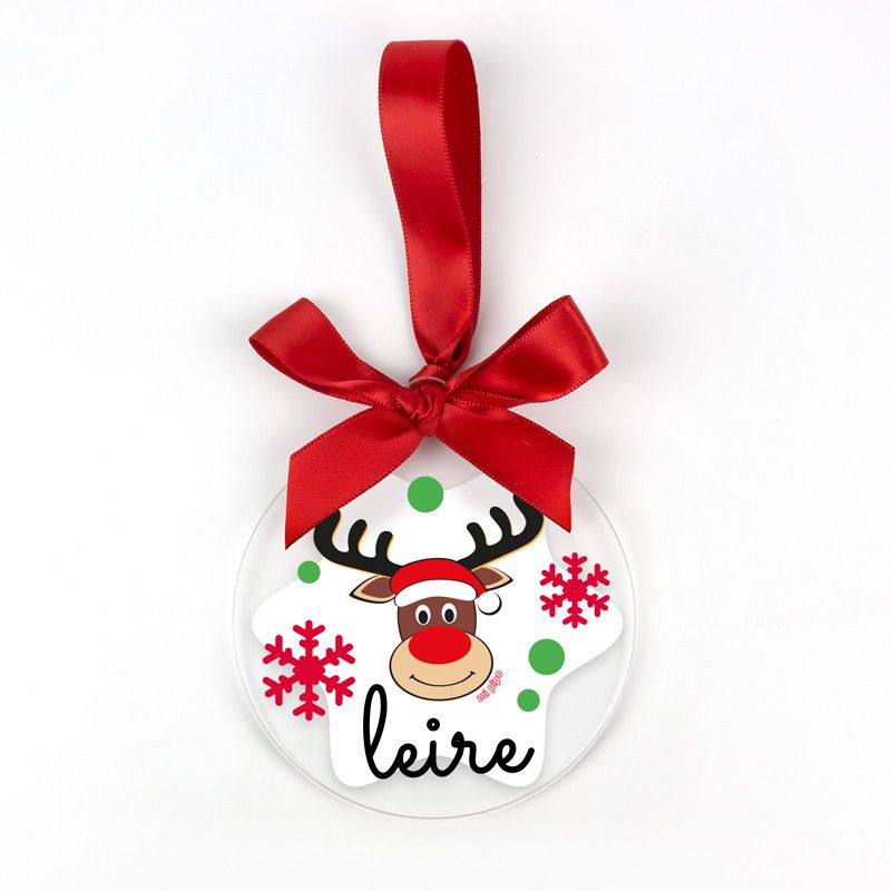 Bola Navidad METACRILATO Reno Rudolf - Mikeko