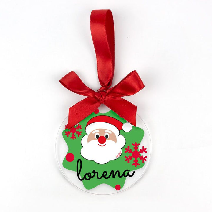 Bola Navidad METACRILATO Papá Noel
