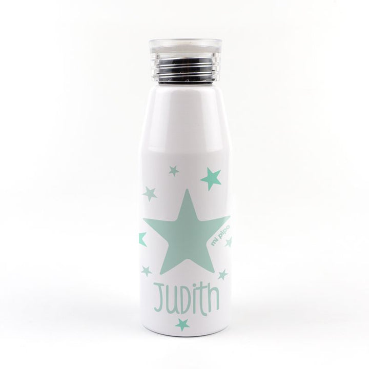 Botella Aluminio Estrella Menta 500ml Personalizada - Mikeko