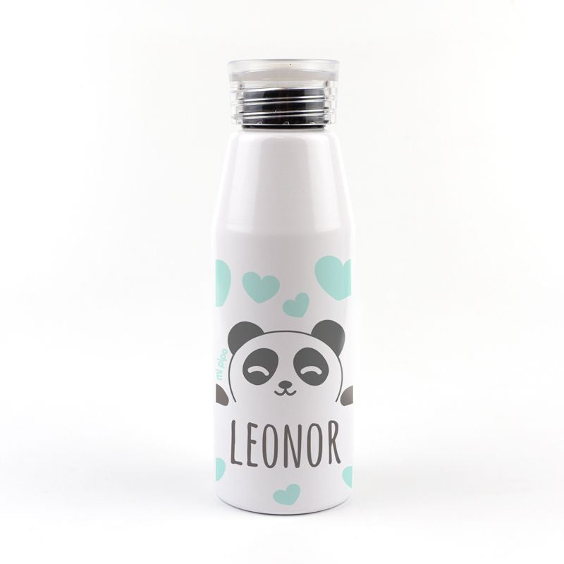 Botella Aluminio Panda 500ml Personalizada - Mikeko