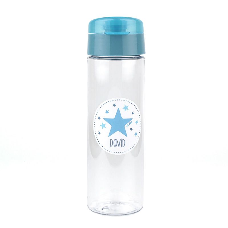 Botella Estrella Azul 600ml personalizada