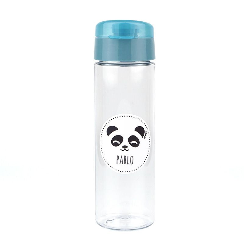 Botella Panda Azul 600ml personalizada - Mikeko