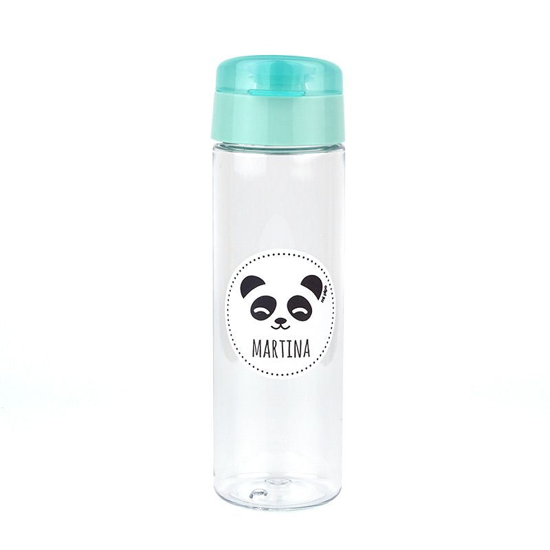 Botella Panda Menta 600ml personalizada