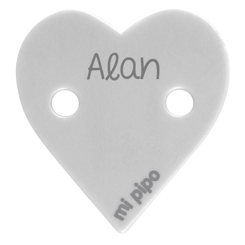 Broche Pinza Corazón Personalizado - Mikeko