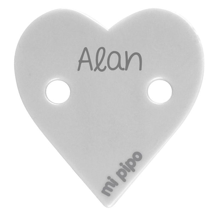 Broche Pinza Corazón Personalizado - Mikeko