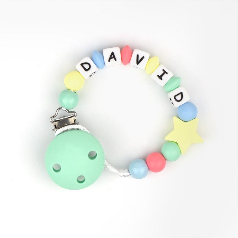 Cadenita de silicona Personalizada Estrella Multicolor