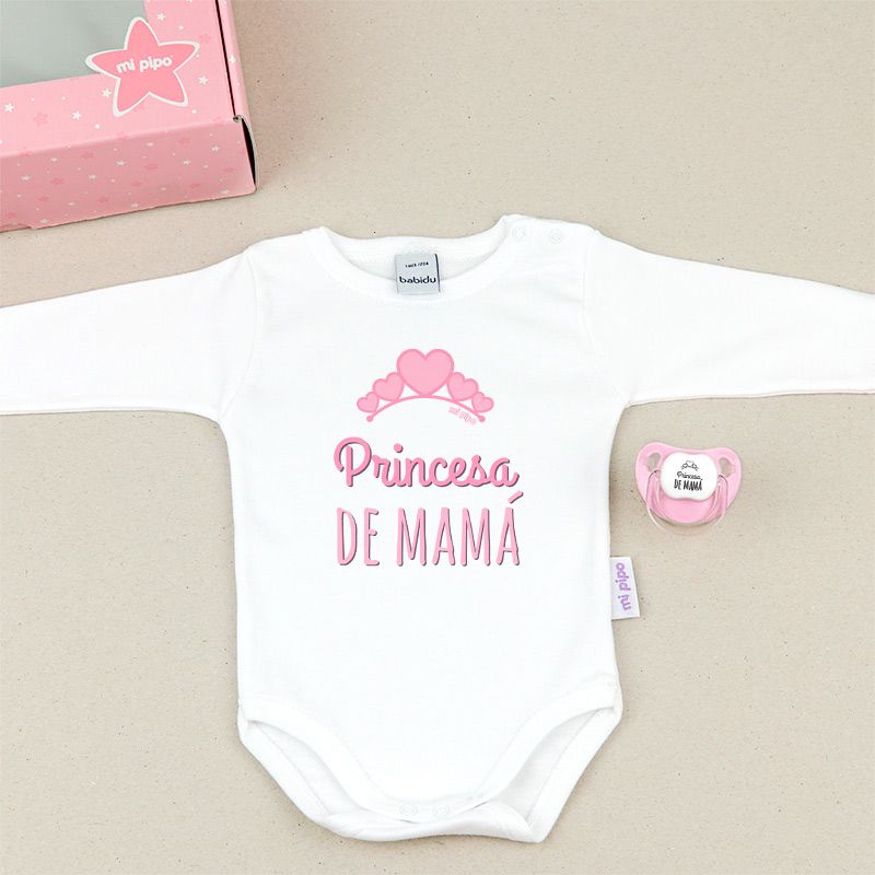 Cajita Divertida Body + Chupete Princesa de Mamá Rosa