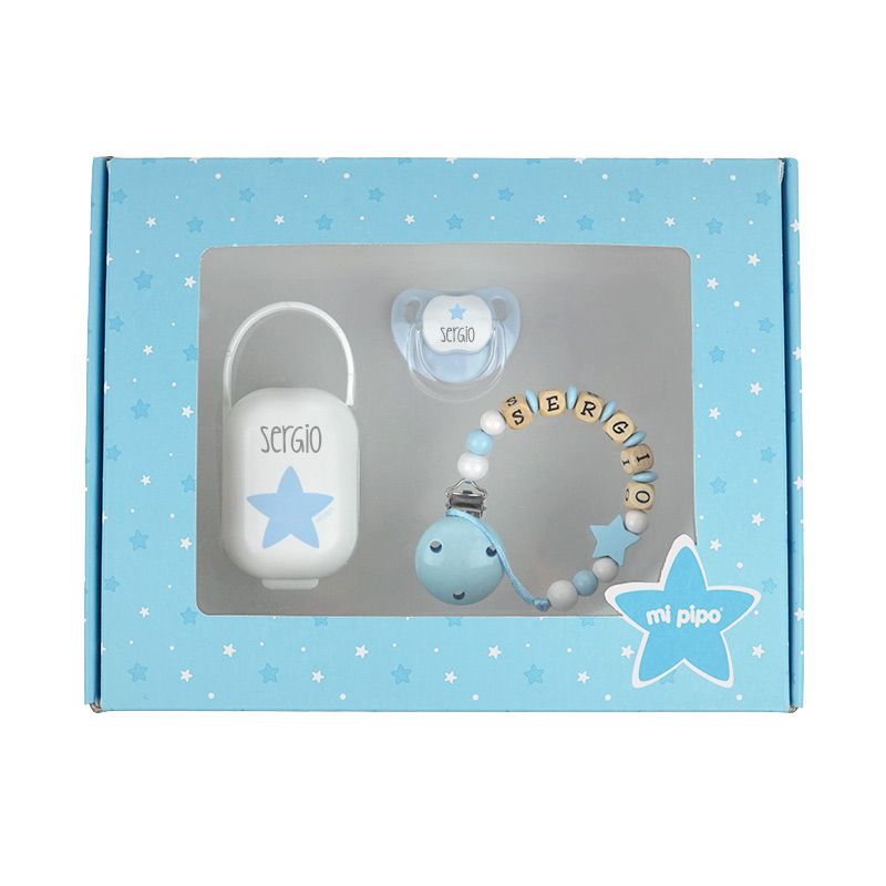Cajita My Baby Azul Personalizada - Mikeko