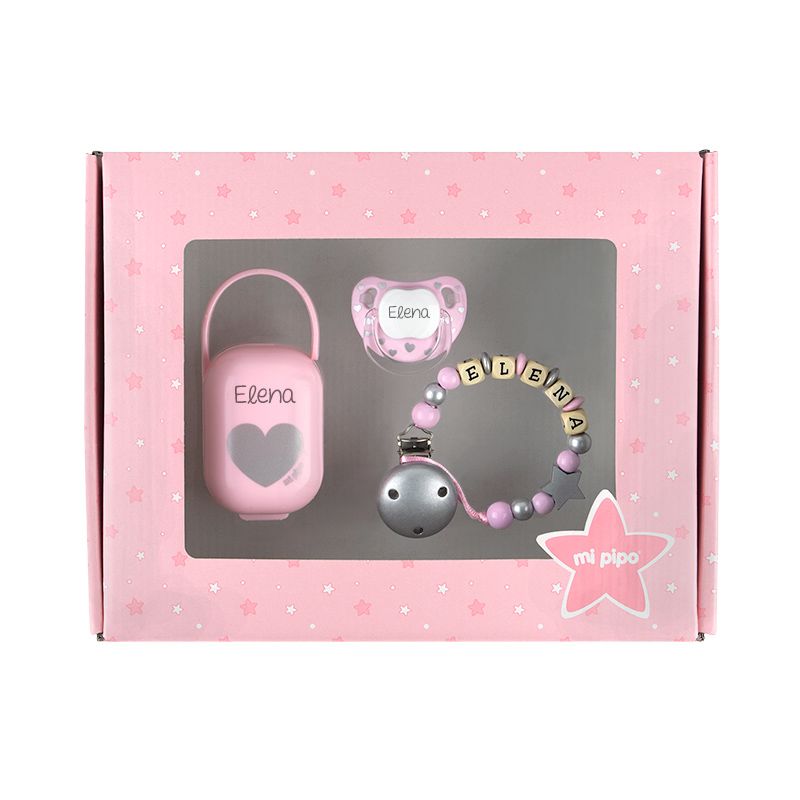 Cajita My Baby CHIC Rosa Personalizada - Mikeko