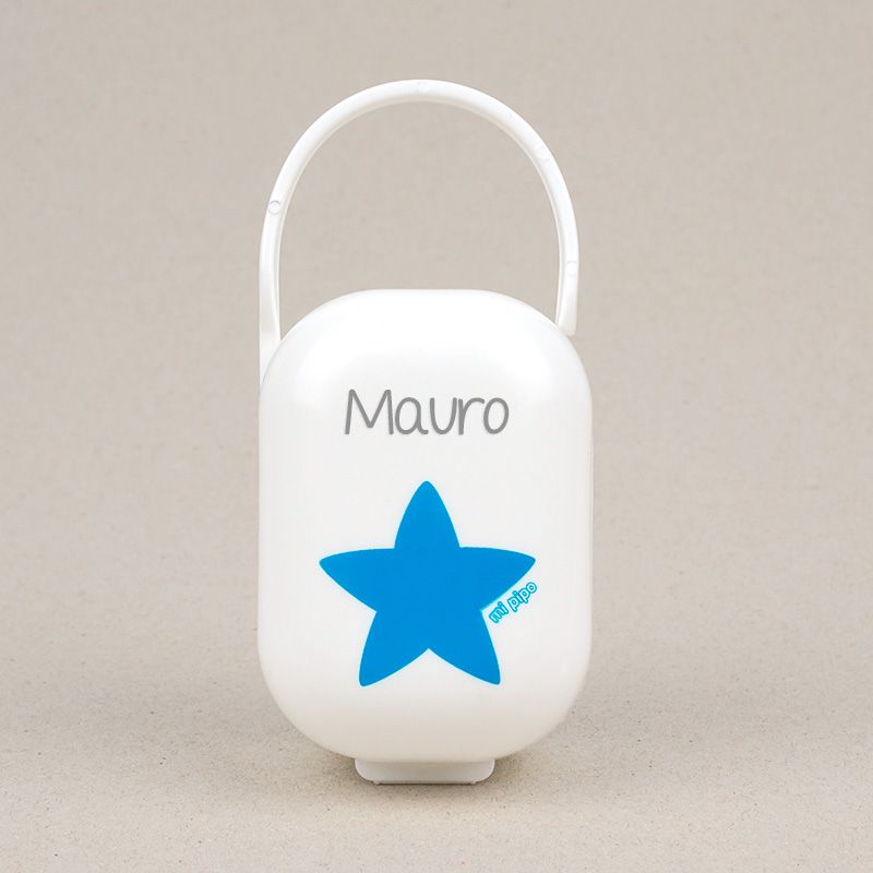 Cajita Portachupetes Estrella Pitufo Personalizada - Mikeko