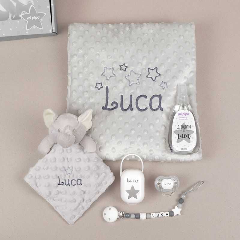 Cajita Sweet Elefante Gris Personalizada - Mikeko