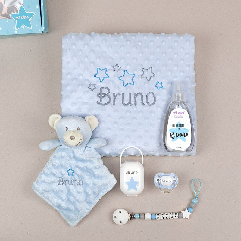 Cajita Sweet Osito Azul Personalizada