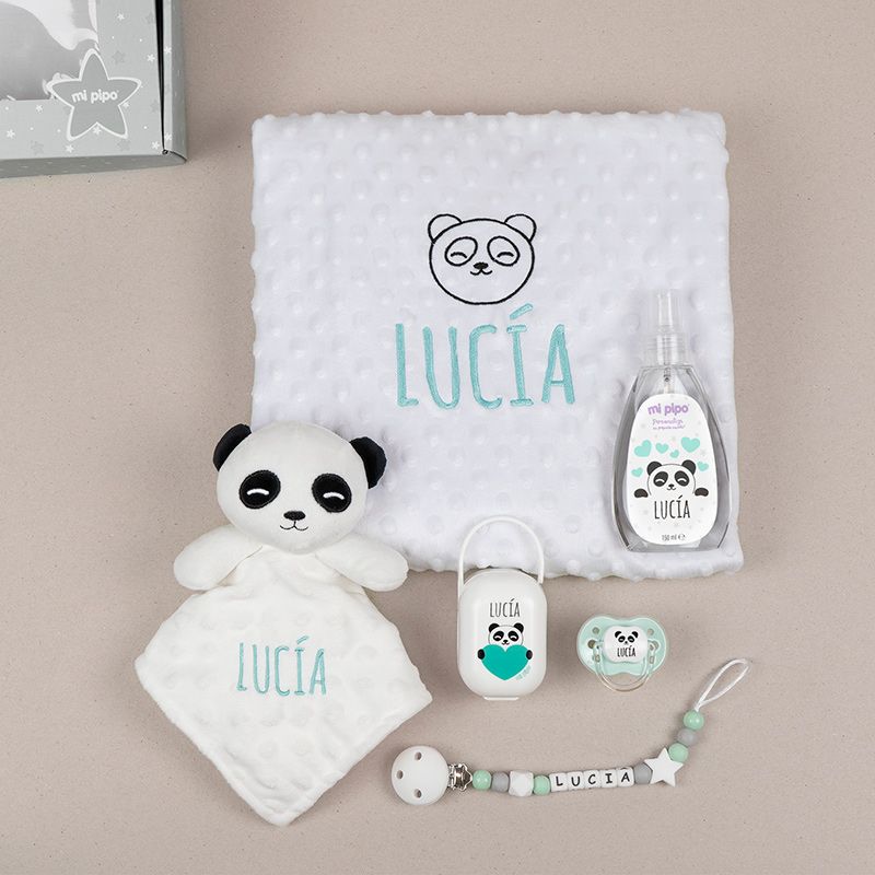 Cajita Sweet Panda Blanco Personalizada - Mikeko