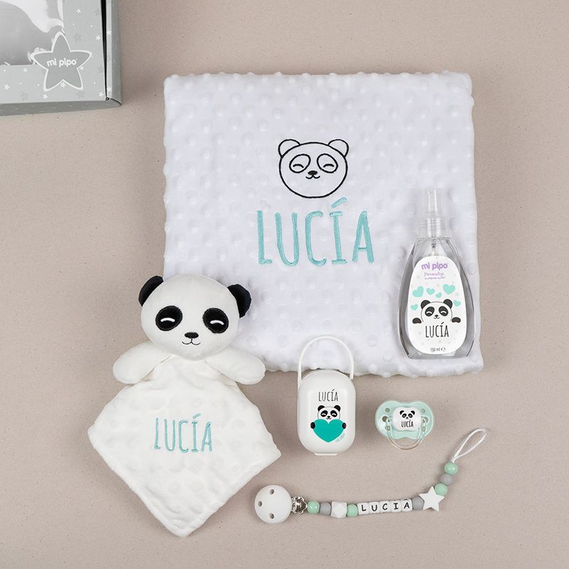 Cajita Sweet Panda Blanco Personalizada - Mikeko