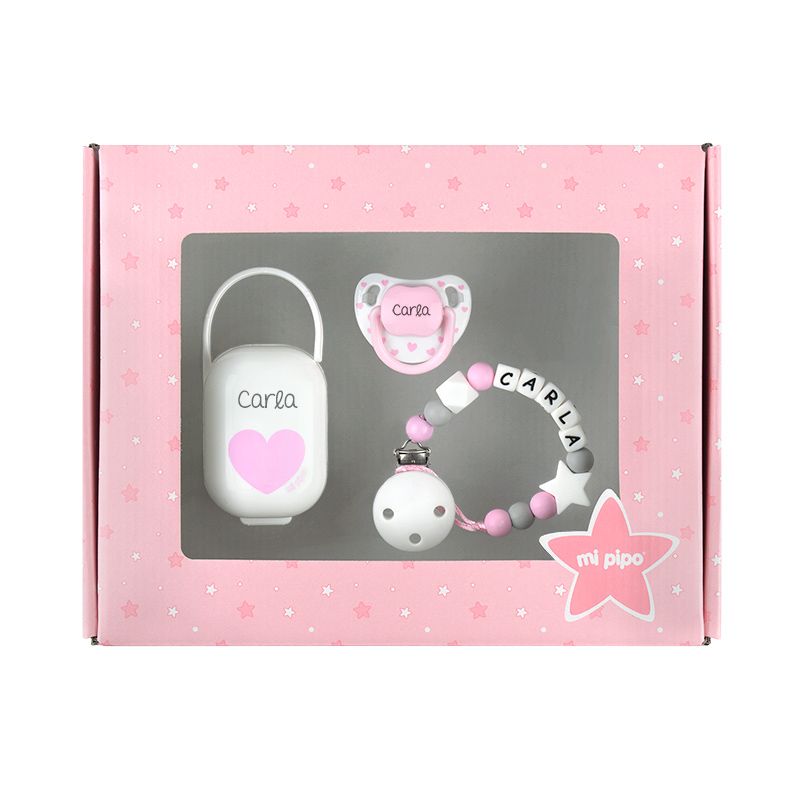 Cajita Top Baby Rosa Personalizada - Mikeko