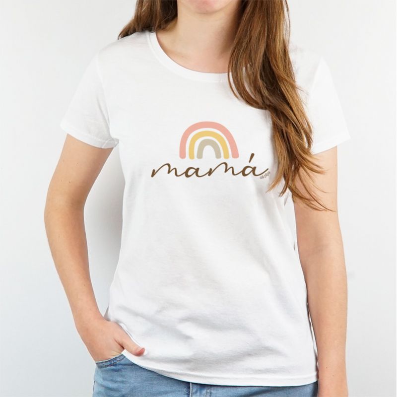 Camiseta o Sudadera Divertida Mamá Arcoiris soft - Mikeko