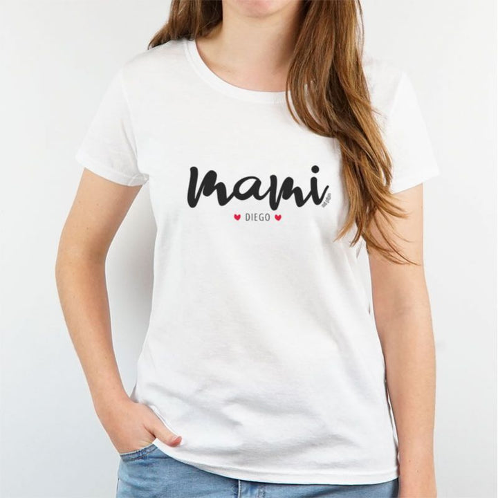 Camiseta o Sudadera Personalizada Mami (Nombre/s) Pincelada - Mikeko