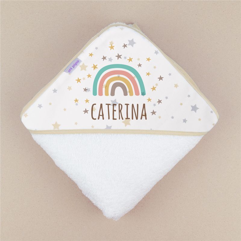 Capa de baño Arcoíris Soft Personalizada - Mikeko